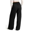 Women's Casual Fashion Solid Color Elastic Waist Drawstring Pockets Wide Leg Straight Pants