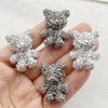 6Pcs New Cute Resin Cartoon Little Bear Flat Back Cabochon Scrapbook Kawaii Mobile Phone, DIY Embellishments Accessories