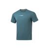 Li Ning Cool Tea T Casual Sports Round Neck Pullover Short Sleeve T-Shirt Men Tops Wild-Duck-Green Flower-Gray ATSU725-1