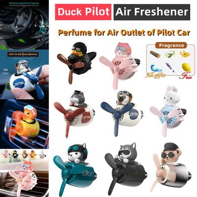 Car Air Vent Deodorante Profumo Clip Orso Cartoon Pilota Modellazione Auto Aromaterapia LED Fan Fragranza Diffusore di aromi Decorazione automobilistica