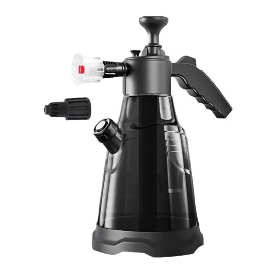 Pistolet pianowy do mycia samochodu z 2 dyszami Pojemność 2,3 l Podlewanie roślin Czyszczenie Ręczny pistolet pianowy Myjka ciśnieniowa Butelka do spryskiwania