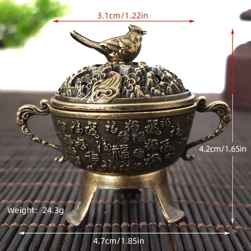 A Sandalwood Incense Holder Featuring a Magpie Design Perfect for Office Use Camping Gardens Patios And Candlelight Dinner Home Decor