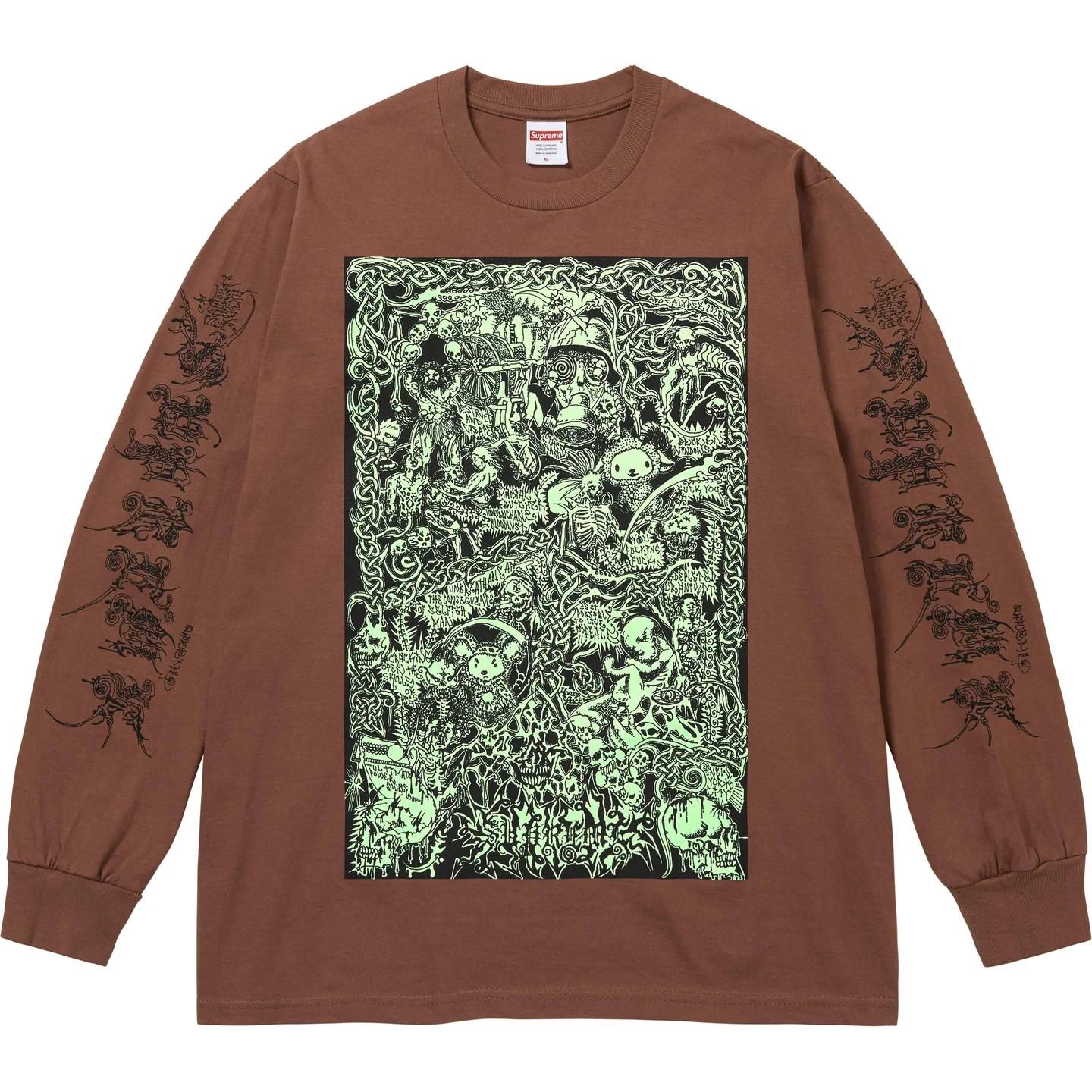 769943 Supreme Wombat L/S Tee Brown XL