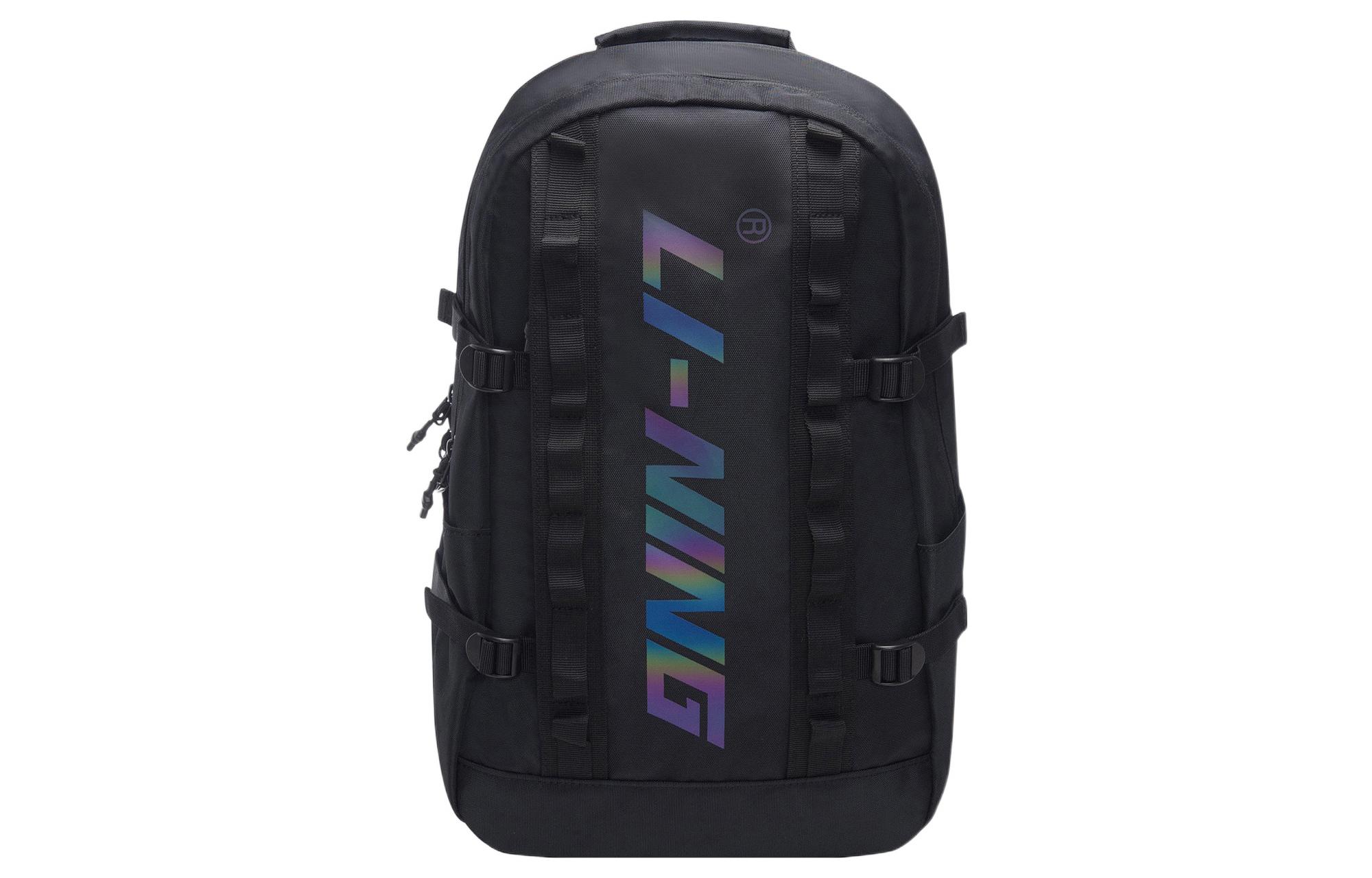Li Ning Sports Life Collection Fabric Backpack Regular Unisex Black ABSS211-2