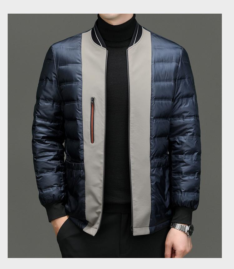 Men's High-End Winter Down Jacket: Middle-Aged & Elderly Business Casual, Thickened Warm Hooded Coat