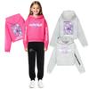 Kpop Demon Hunters Girl Child Hoodie Sweatsuit With Soft Cotton Fabric For Active Play