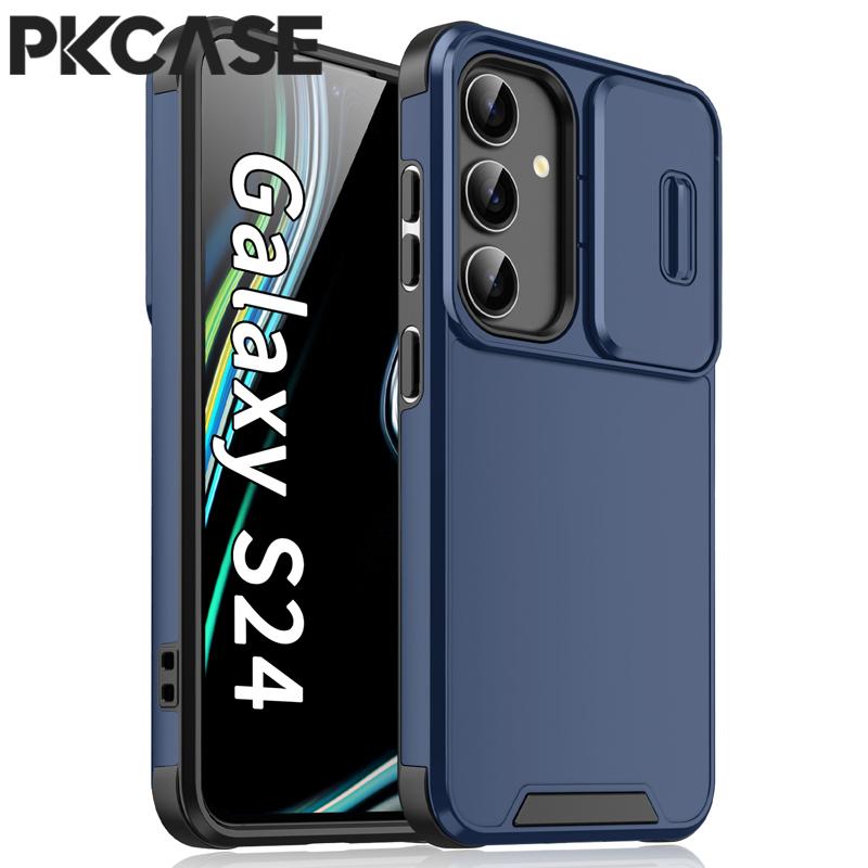 PKCASE Schiebefensterhülle für Samsung S25 S24 S23 FE S22 Note 10 Plus 20 Ultra A56 A36 A16 A06 A54 A55 A35 A25 A15 A05 Hülle