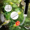 Hummingbird Feeder Tube And Stopper Single/Double Head Floral Tip Hummingbird Water Feeding Tube Replacement Parts for Making Your Own Birds Feeder