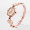 Clover Cubic Women's Wristwatch Metal Bracelet Watch