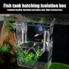 Multifunctional Fish Aquarium Fish Box High Clear Fish Tank Isolation Box Double Layer Guppy Breeding Hatching Incubator
