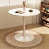 Compact Round Table: Ideal for Balcony, Living Room, or Business Meetings