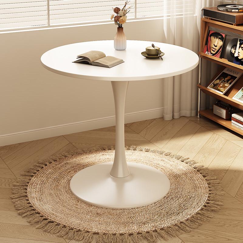 Compact Round Table: Ideal for Balcony, Living Room, or Business Meetings
