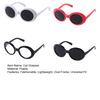 3Pcs Retro Cat Glasses Lightweight Oval Frame Pet Sunglasses Stylish Pet Shades for Cats Small Dogs Photo Prop