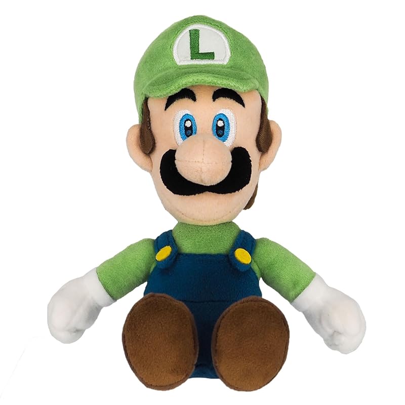 Sanei Boeki Super Mario ALL STAR COLLECTION Luigi (S) W9 x D9 x H26cm Plyšová hračka AC02