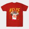 Men Black Print T-shirt Travis Kelce Heart Sign No-Cut Transfer Paper Print Cotton Tshirt