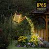 2Pack Solar Watering Can Lights Outdoor Hanging Solar Lanterns Waterproof Garden Decor Retro Metal Solar Garden Lights Lawn Yard