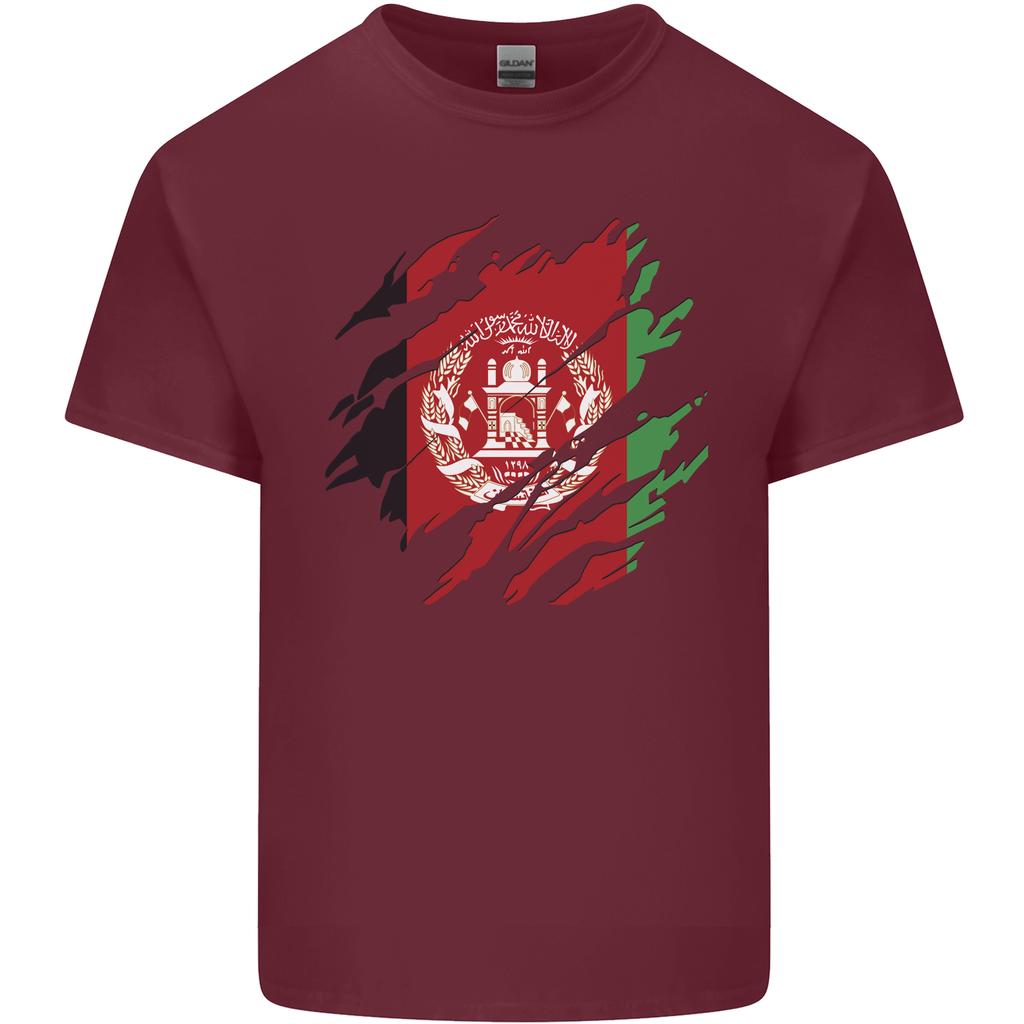 Torn Afghanistan Flag Afghan Day Football Unisexs Light Cotton TShirt