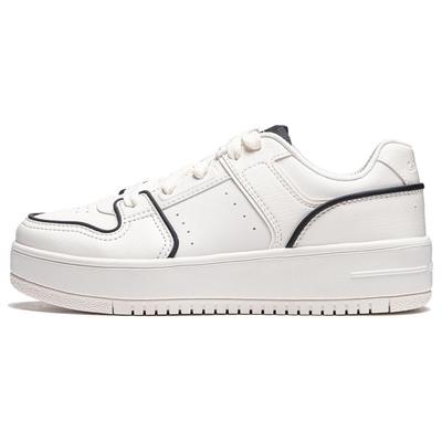 Li Ning Cheese Ευέλικτα Άνετα Απλά Παχιά Σόλα Ψηλώνουν Αντιολισθητικά Ανθεκτικά στη Φθορά Χαμηλά Παπούτσια Skate Γυναικείο sneaker AGCU104-1