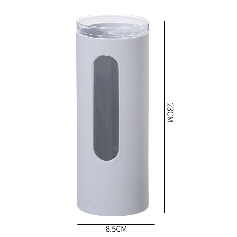 Wall Mounted Disposable Paper Cup Dispenser Pull Type Plastic Cup Holder Anti-Dust Storage Rack Office Tumbler Holders Kitchen