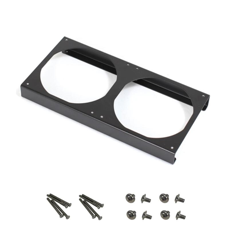 Metal PC Fan Risers Bracket 12cm Fan Support Optimized Airflows For Computer Case Cooling Systems