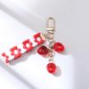 Strawberry Charm Transparent Keychain