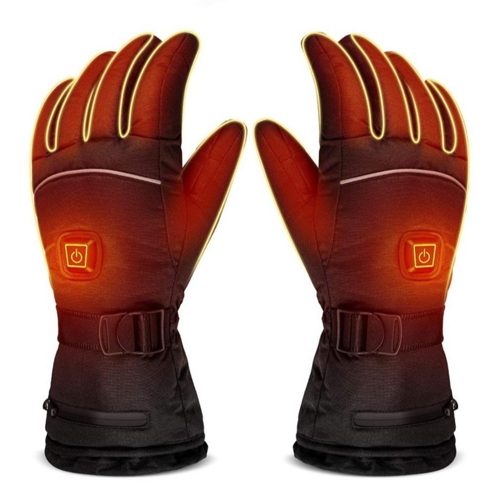 Hand Warmer Heated Gloves Waterproof Snowboard Ski Gloves Electric Thermal Gloves  Winter Outdoor