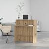Scrivania Ricevimento Rovere Artisan 100X50X103,5 Cm Legno Lamellare