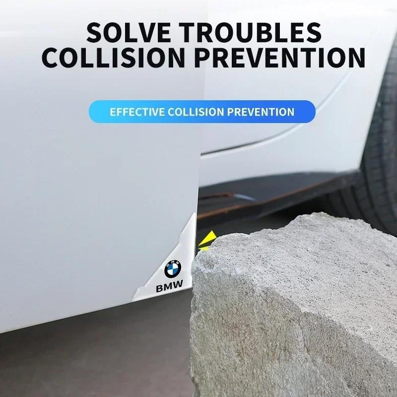 2pcs Car Door Corner Cover Anti-Collision Transparent Sticker For Bmw E46 E39 E90 E60 E30 F10 F11 F20 F30 G20 G30 X1 X3 X5 Z4