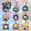 Demon Slayer Peripheral Keychain Cartoon Anime Butterfly Ninja Ganlu Temple Mili Student Backpack Accessories Demon Slayer