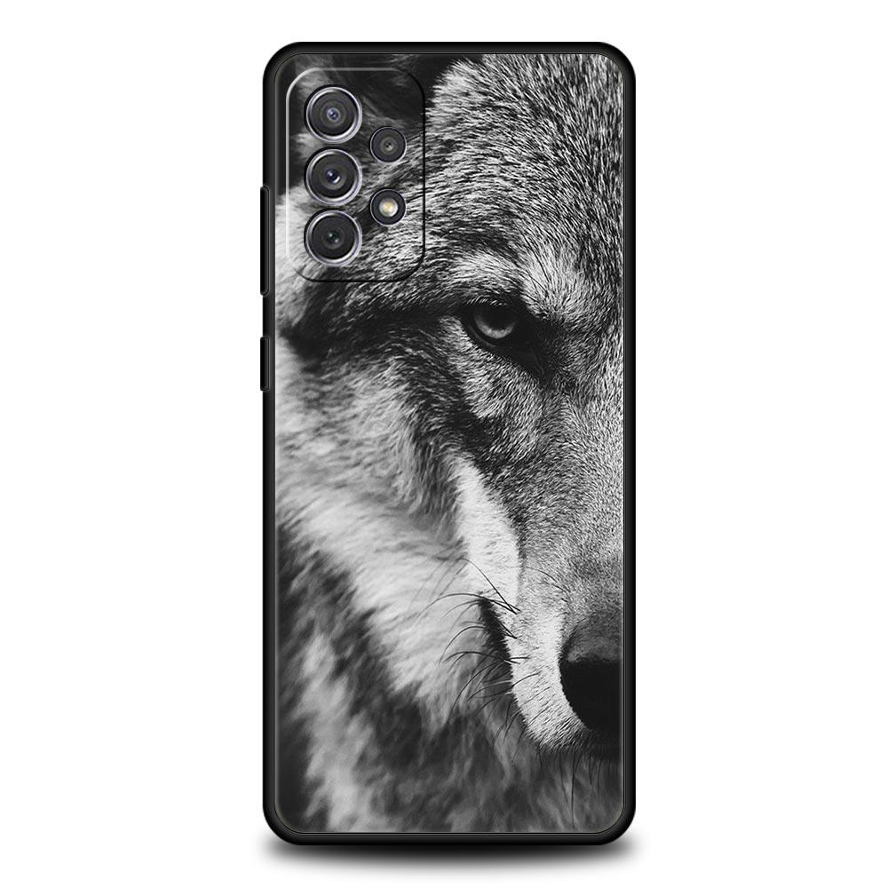 The Wolf Phone Case For Samsung Galaxy A55 A53 A51 A35 A33 5G A31 A25 A23 A21s A15 A13 A11 A41 A73 A71 A05 A03s S8 S9 Plus Cover
