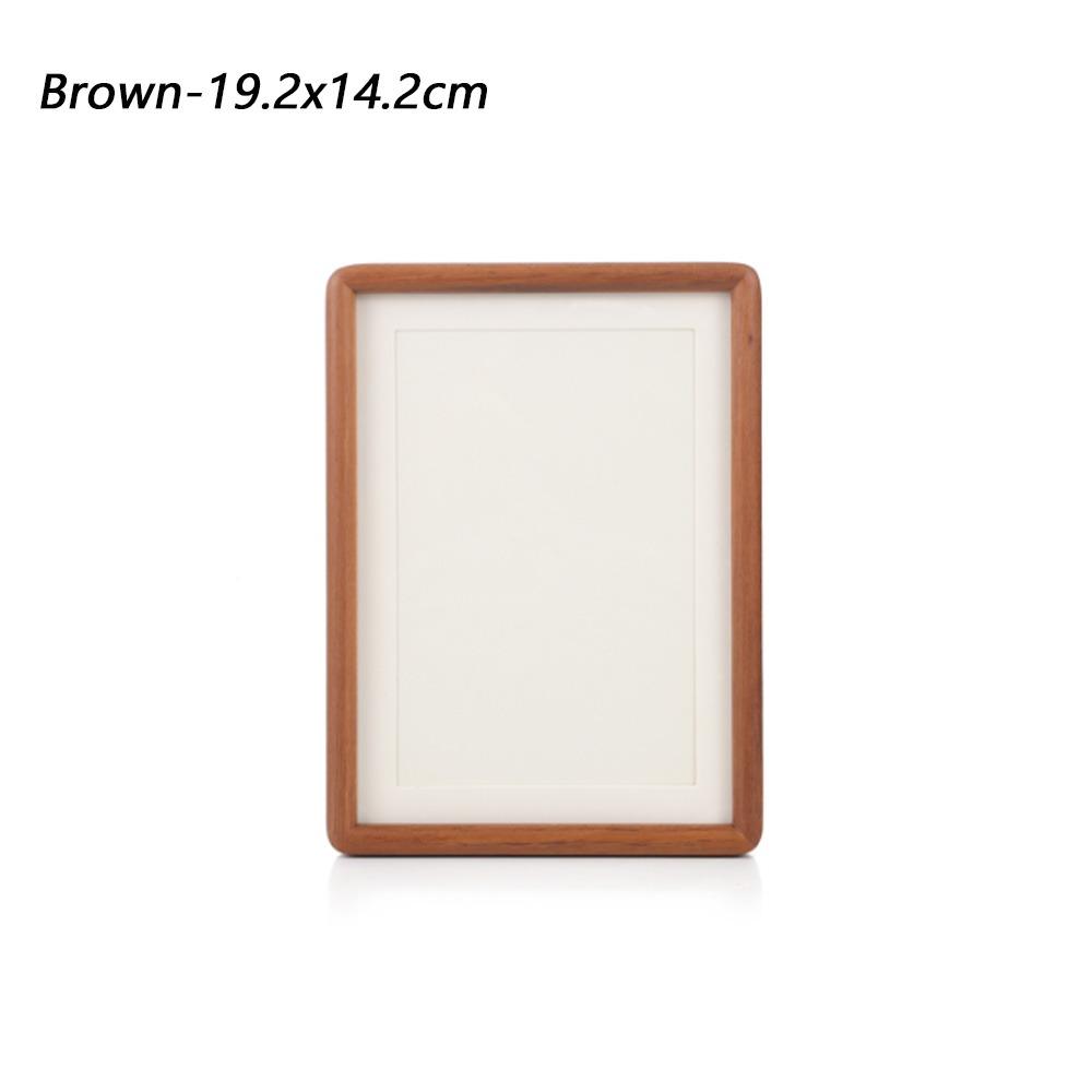 New 6/7/8 Inch Black Walnut Photo Frame Real Wooden Handmade Mortise Tenon Photo Frame Simple Display Photo Frame