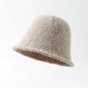 Women S Korean Style Solid Wool Winter Fisherman Hat