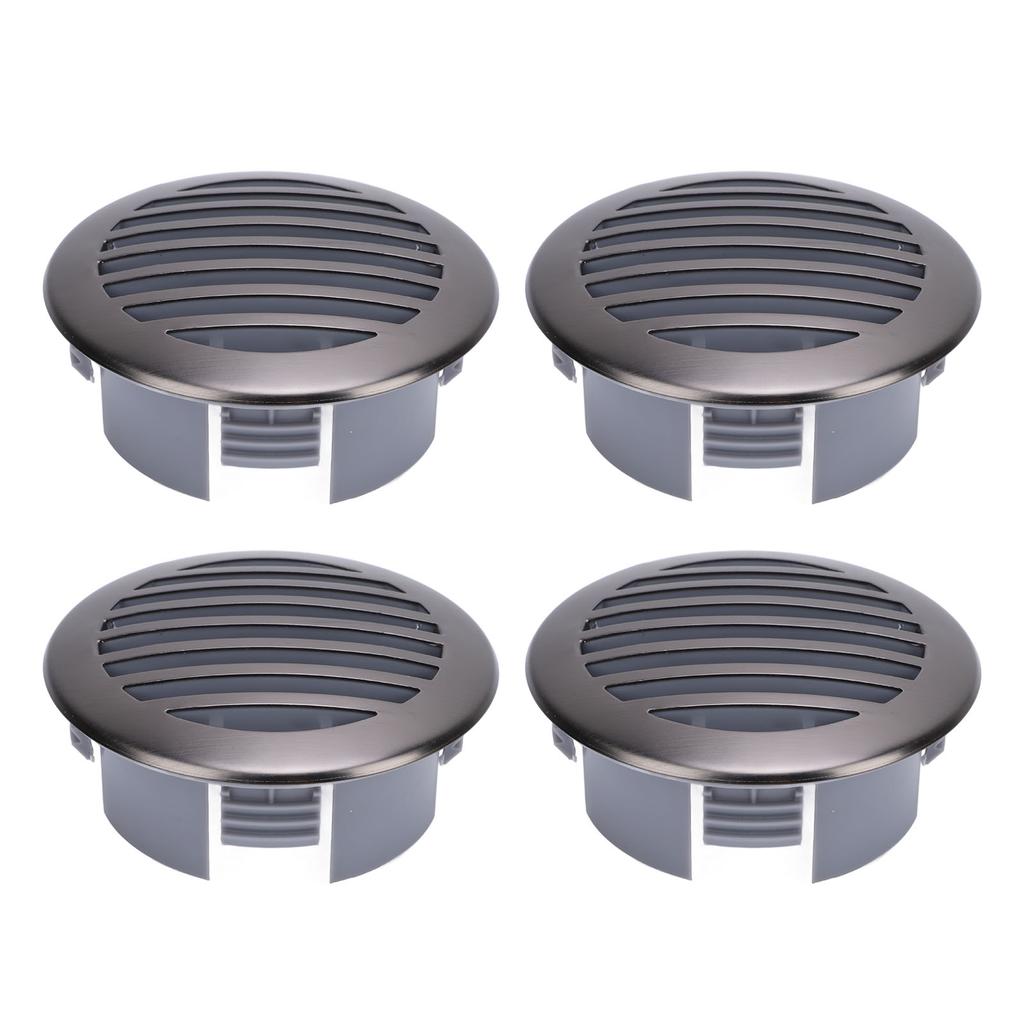 4 Stück 3 Zoll 76 mm RV Luftgitter Deckenlüftung 316 Edelstahl Bootsbelüftungsabdeckung Rundes Luftgitter Gitter für Yacht