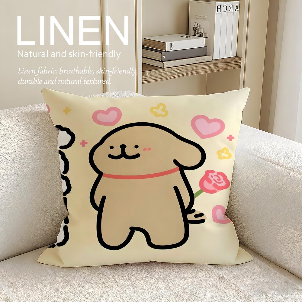 Animal Maltese Cushion Cover Pillowcase Set Pcs x x Breathable Washable Sofa Cushion Cover