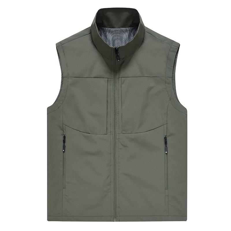 New Vest Vest Jacket for Men Spring and Autumn Thin Vest for Men Outdoor Casual Men Workhorse Clamp