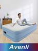 JILONG Double Inflatable Mattress with Built-in Pump and Widened Mesh Design