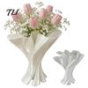 Keramische Vazen voor Verse Bloemen Takken Gedraaide Bloemenvaas, 3D Geprinte Onregelmatige Tafeldecoratie, Creatieve Vakantiecadeaus Geliefden Moderne Decoratieve