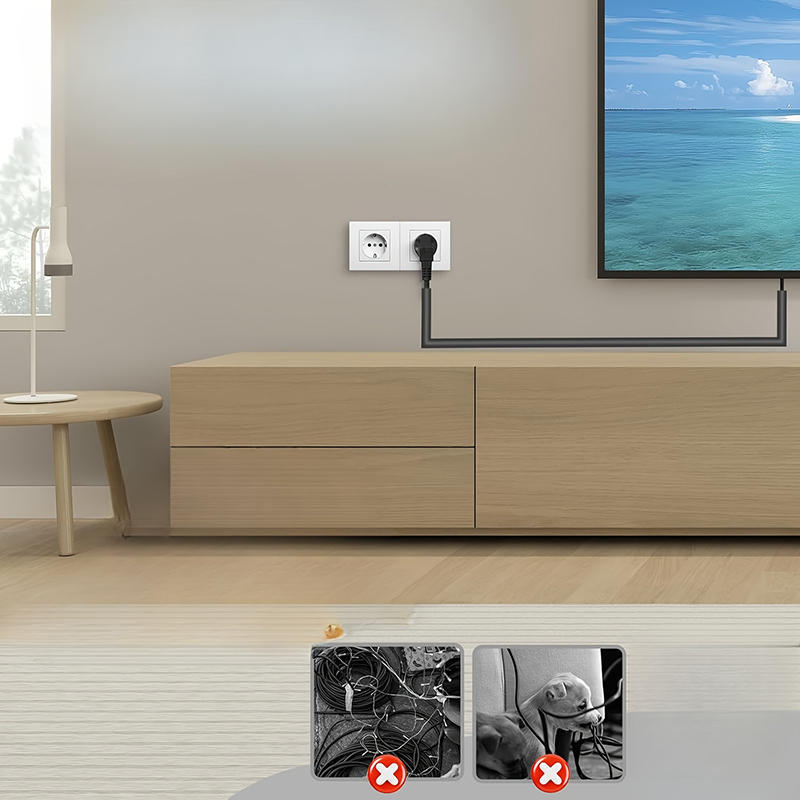 1PCS PVC Self-Adhesive Wall Cable Cover Easy Wire Management for Flooring Invisible Home Decor Cable Channel Floor Cord Organizer Decorative Concealer