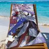 Denia Game Wuthering Waes Towel Sports Quick Dry Travel Camping Gear Sandproof Soft Light Large Beach Towel