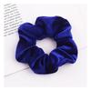 Gumka Do Włosów Frotka Kobaltowa Scrunchie Miękka Materiałowa Dla Kobiet