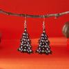 Ghost Black Skeleton Tree Earrings Ear Hook Gothic Jewelry Accessories  Decoration