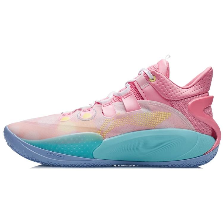 Li-Ning Sonic 9 Low Geranium Pink Turquoise Men s ABAR039-7 EU 46⅓