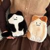 Cute Cat Hot Water Bottle, Thickened Explosion-Proof Small Hand Warmer, Water-Filled Hot Compress Hand Warmer for Girls
