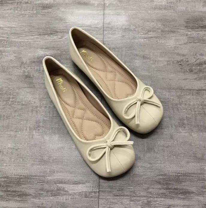 Fashion Flat Shoes for Women 2025 Spring and Autumn New Mary Jane Square Toe Women's Red Plus Size Women's Shoes 41-43 Zapatillas Mujer