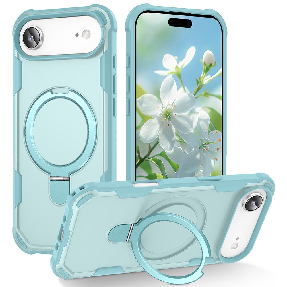 For iPhone 17 Air Case Compatible with MagSafe Kickstand TPU+PC Shockproof Phone Back Cover