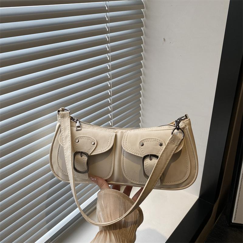 Retro Underarm Bag Women's Autumn and Winter New Trend Women's Bag Niche Fashion Underarm Shoulder Bag