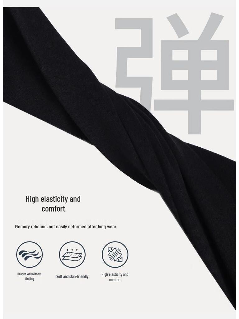 Black High-Waisted Micro-Flared Jeans for Women - 2025 Spring/Autumn Slimming Stretch Bodycon Pants