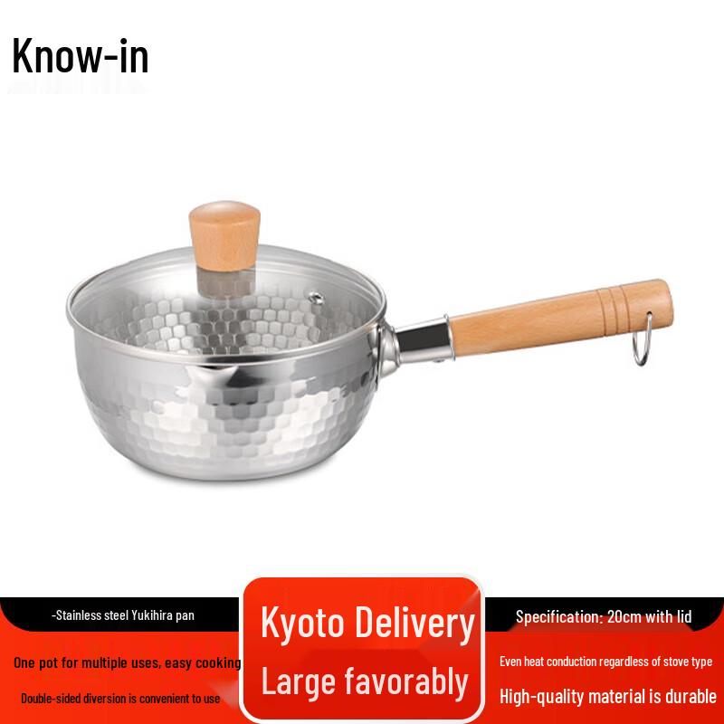 Zhifeng Stainless Steel Yukihira Pot with Wooden Handle