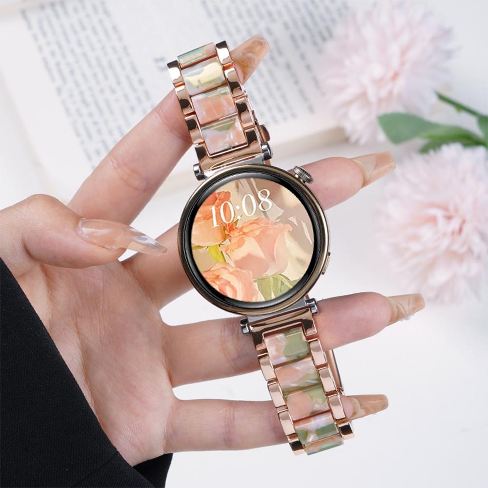 Resin Metal Watch Strap 18mm 20mm 22mm Universal Watch Band Replacement Wristwatch Bracelet For Women Men for Huawei GT5 Pro for Samsung Galaxy Watch