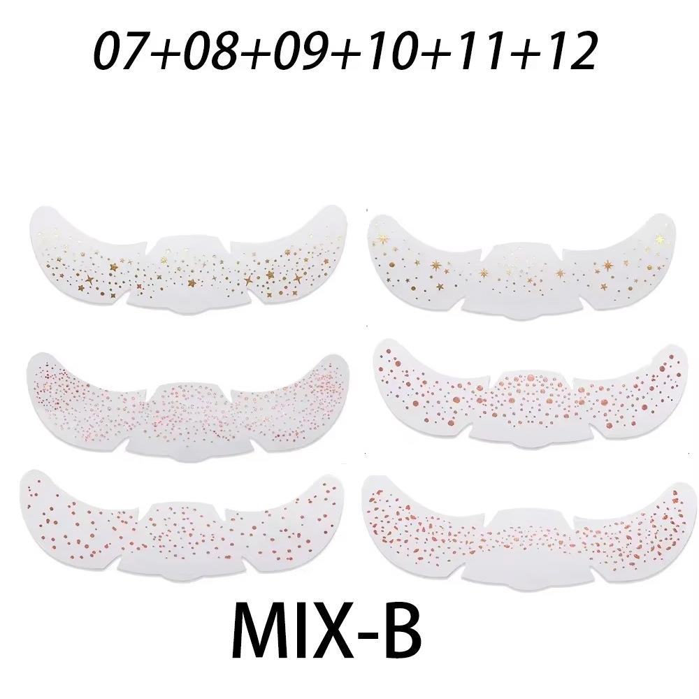 Freckles Face Tattoo Stickers Hot Laser Star Dots Flash Makeup Face Stickers Simulation Natural 6 Pack